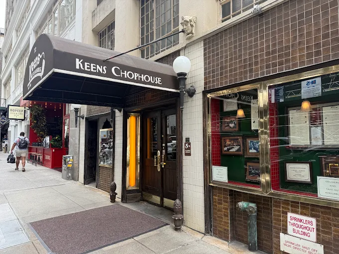 Keens Steakhouse Menu With Prices