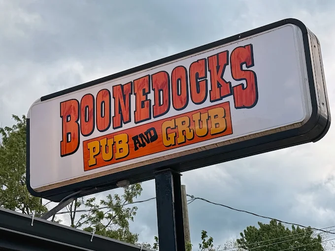 Boonedocks Pub and Grub Menu With Prices